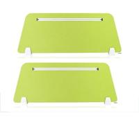 FCfpxwtz Paravento in Feltro per scrivania, Pannelli divisori acustici for scrivania, Confezione da 2, Design Multicolore con riduzione del Rumore, scanalato, 60-120x30 cm(Grün,100X30cm)