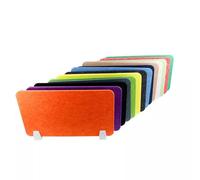 FCfpxwtz Paravento in Feltro per scrivania, Pannello divisorio da scrivania Acustico Nero di Varie Dimensioni(40X90CM)