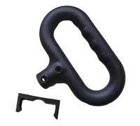 FCfpxwtz Sostituzione della maniglia di spinta del carro da campeggio | Trolley da esterno for carrello da campeggio nero da 2 pezzi: drbl plstc hndl bar fx fibbia sec lock ez inst(Round B Style)