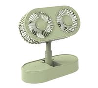 FCfpxwtz Ventilatore da scrivania portatile, Mini ventilatore da tavolo portatile Cyclone Sollevatore pieghevole multicolore a doppio motore senza spazzole a 3 velocità(Green)