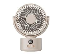 FCfpxwtz Ventilatore da scrivania portatile, Ventilatore da campeggio Desktop esterno Circolante Treppiede con display digitale USB a 3 velocità Multicolor(A)