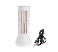 FCfpxwtz Ventilatore da tavolo a torre senza pale, 5V USB Mini Bladeless Tower Fan Office Desk White