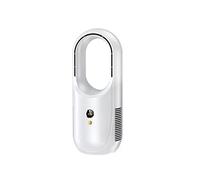 FCfpxwtz Ventilatore da tavolo a torre senza pale, Ventilatore silenzioso senza vane Doppi cristalli di ghiaccio 2000mAh 15h Multicolor(White)