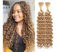 Fchlhfc 2 extension per capelli sintetici, 45,7 cm e 150 g, per trecce bohémien di alta qualità, senza ciocche, trecce profonde, 2 confezioni (27#), 45,7 cm, 2 pezzi