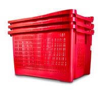 FCI 10 CASSETTE PER OLIVE Impilabili Adatte Per Frutta e Raccolta Olive Cassette Plastica 10pz (10)