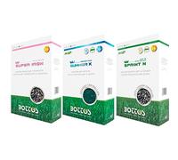 FCI-I MAGNIFICI 3: Rinverdente SUPER IRON 2 KG, Antistress concime Pre-Estivo SUMMER-K 2 KG, concime azotato per la veloce ripresa del prato SPRINT-N 2 KG