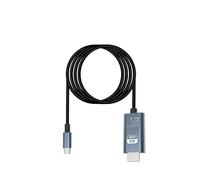 FCJPYRAPS Cavo di conversione Video HD 4K 30/60Hz da Tipo C a HDMI, Stesso Schermo, Cavo TV for Computer, Schermo da 2 Metri, Cavo di proiezione, Linea di conversione del Display(4K 30Hz Gray 2m)