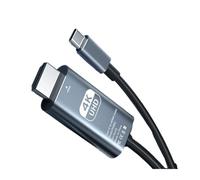 FCJPYRAPS Cavo di conversione Video HD 4K 60Hz Tipo C a HDMI, Stesso Schermo, Cavo TV for Computer, 2 Metri, Cavo di proiezione Intrecciato, Linea di conversione del Display