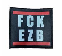 FCK EZB - Toppa da cucire o da applicare con ferro da stiro, Bitcoin, Monero, criptovalute, Banca centrale europea, European Central Bank, Fuck the Banks! FUCK ECB/BCE (FCK EZB)
