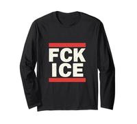 FCK Ice Messaggio Forte Protesta Attivismo Sociale Maglia a Manica