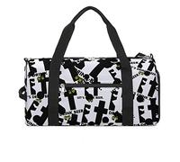 Fck It Drink Birra, divertente borsa da palestra con scomparto per scarpe, borsone da viaggio, borsa da viaggio, borsa da yoga