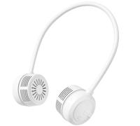FCLEIH Ventilatore portatile da collo che soffia aria fredda, girevole a 360°, con 3 velocità e batteria ricaricabile, essenziale da viaggio personale per donne, trucco, viaggi e lavoratori all'aperto
