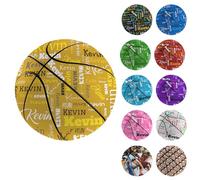 FCLYDER Pallone da Basket Personalizzato con Nome/Foto - Per Matrimoni, Lauree o Allenatori (Giallo)