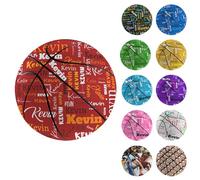 FCLYDER Pallone da Basket Personalizzato con Nome/Foto - Per Matrimoni, Lauree o Allenatori (Rosso)