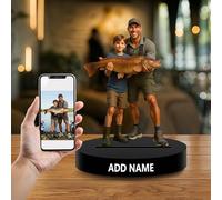 FCLYDER Personalizzato Ritratto Cartone Animato 2D figura in Acrilico - per Compleanno, Matrimonio, Anniversario o Ufficio - Ideale per Donna, Uomo e Famiglia