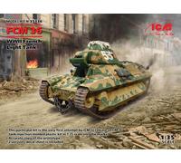 FCM 36, WWII French Light Tank (100% New Molds) 1:35 Plastic Model Kit ICM