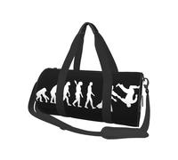 FCMWLKEJI Aikido Evolution Fighting Gym Bag Porti Arti Marziali Allenamento Borse Sportive Uomo con Scarpe Divertente Borsa Fitness Borse All'aperto, Nero , M