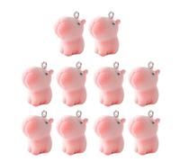 Fcnjsao 10 Pack Facking Fascino Animale Resina Pendente Morbido Tocco Animale Ciondolo Charm Adatto Per Accessori