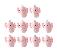 Fcnjsao 10 Pack Facking Fascino Animale Resina Pendente Morbido Tocco Animale Ciondolo Charm Adatto Per Accessori