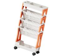 Fcnjsao 5 Livelli/2 Livelli Mobile Utility Cart Con Ruote Comodi Ripiani In Plastica Trolley Pratico Soggiorno