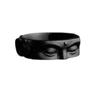 Fcnjsao Anelli aperti unisex Buddha Mezza dito viso anelli decorazione anelli regolabili ornamenti buddista accessori per feste