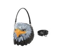Fcnjsao Borsa a tracolla alla moda con motivo gufo, leggera struttura in poliuretano, opzione di trasporto convertibile, ideale per pendolarismo o attività borsa a tracolla dal design unico, grigio