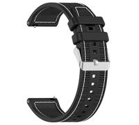 Fcnjsao Cinghia resistente all'acqua 22mm per tutti i generi banda di modo regolabile del silicone lavabile cinturino Wristband