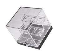 Fcnjsao Clear Stalldy Acrilico Mineral Display Box Per Collezionisti E Gioiellieri Accessori Portatile Per L'uso Della Casa O Musei