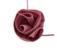 Fcnjsao Collana a catena per clavicola con grande fiore di rosa gotica esagerata per donna catene in vita regolabile bowknot choker gioielli, Panno