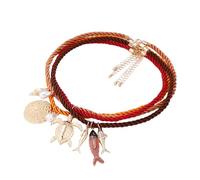 Fcnjsao Collana con ciondolo a forma di creatura marina, leggera, con ciondolo a forma di animale marino, in lega di zinco, elegante regalo per la spiaggia, per le vacanze al mare, Misura unica, come
