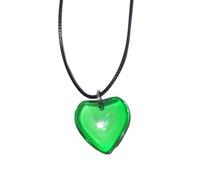 Fcnjsao Collana da donna gotica nera corda grande amore ciondolo cuore collana girocollo per le donne elegante catena regolabile semplice gioielli, Liuli