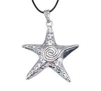 Fcnjsao Collana da donna in metallo con ciondolo di personalità esagerata per le donne unisex gioielli hip hop punk catena maglione