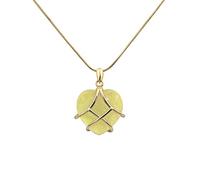 Fcnjsao Collana da donna in resina con ciondolo a forma di cuore in pietra e filo avvolto in filo d'oro collana gioielli blu oro per donne uomini, Resina