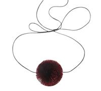 Fcnjsao Collana da donna retrò esagerata lunga corda collana con ciondolo unico moda dichiarazione collo gioielli per ragazze, Palla per capelli, filo di cera