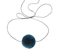 Fcnjsao Collana da donna retrò esagerata lunga corda collana con ciondolo unico moda dichiarazione collo gioielli per ragazze, Palla per capelli, filo di cera