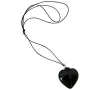 Fcnjsao Collana semplice ma unica con ciondolo a forma di cuore, semplice ed elegante, accessorio per il collo per ufficio e casa