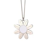 Fcnjsao Coppia di collane con ciondolo a forma di fiore, ispirato all'amore, con trasferimento di calore, accessorio alla moda