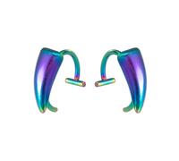 Fcnjsao Halloween Finto Body Piercing Gioielli Robusto In Acciaio Inox Fang Lip Anelli Senza Piercing Gioielli Per Gli Amanti Della Moda Anelli Labbra Robusto, Misura unica, come descritto, come