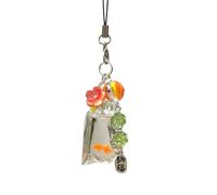 Fcnjsao Pesci Pittoresco Telefono Ciondolo Alla Moda Pesce Telefono Catena Portachiavi Accessori Con Perline Per Occhiali Fotocamera