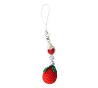 Fcnjsao Portachiavi in acrilico alla moda con ciondolo a forma di frutta fatta a mano