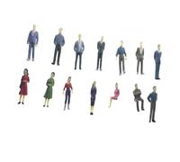 Fcnjsao Set di 25 statuine in miniatura di città in pose assortite, ideali per modelli di architettura e progetti scolastici, kit di modellismo, miniature urbane diorami educativi