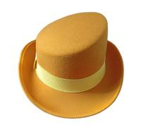 Fcnjsao Unico cappello inclinato bordo esibizioni palcoscenico maghi festa a tema per uomini e donne cappello fodera traspirante