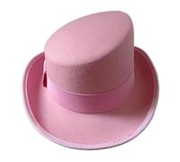 Fcnjsao Unico cappello inclinato bordo esibizioni palcoscenico maghi festa a tema per uomini e donne cappello fodera traspirante