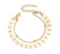 Fcnjsao Versatile braccialetto di perle in pietra naturale elegante con colori rilassanti per pratiche di consapevolezza uso quotidiano