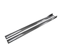 FCNNYBF Auto Minigonne Laterali per Peugeot 408 (P54) 2022 2023 2024 2025, Minigonna Laterale Auto Splitter Lip AntiGraffio Pedane Laterali Estensioni Accessori,Carbon Fiber-Black