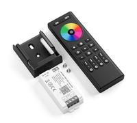 FCOB 5050SMD COB RGB C03W WiFi Controllore&RC03RFB Kit di controllo remoto 4 zone RF 2.4GHz Controllo di gruppo senza fili PWM RGB(+V R G B) 4pin Striscia LED DC12V DC24V
