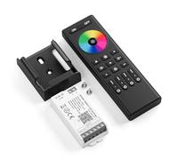 FCOB 5050SMD COB RGBCCT C05W WiFi Controllore&RC03RFB Kit di controllo remoto 4 zone RF 2.4GHz Controllo di gruppo senza fili PWM RGBCCT(+V R G B C W) 6pin Striscia LED DC12V DC24V