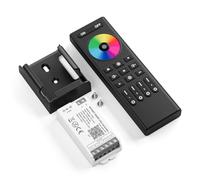 FCOB 5050SMD COB RGBW C04W WiFi Controllore&RC03RFB Kit di controllo remoto 4 zone RF 2.4GHz Controllo di gruppo senza fili PWM RGBW(+V R G B W) 5pin Striscia LED DC12V DC24V