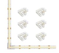 FCOB COB Kit 6pcs Connettore a Forma di L 3pin 10mm Senza Gap per Saldatura PWM CCT +V C W Strisce LED