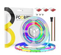 FCOB COB WS2811 IC RGB Indirizzabile Striscia LED DC24V 16.4FT/5m 864LEDs/M 26W/M Bianco PCB Flessibile Corda LED Ad Alta Densità IP30 per la decorazione interna (Non Include Alimentazione&Control)